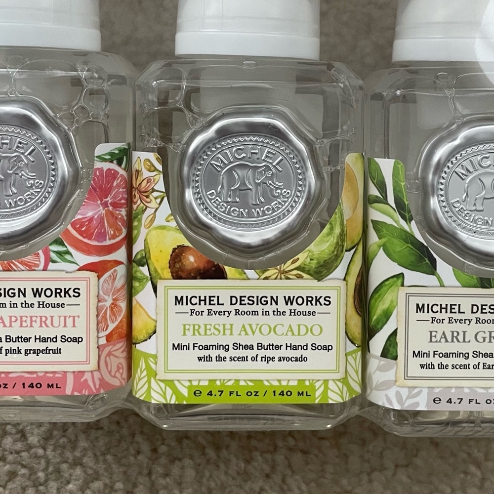 Michel Design Works Mini Hand Soap Set: Pink Grapefruit, Avocado, Earl Grey Tea - Picture 12 of 16